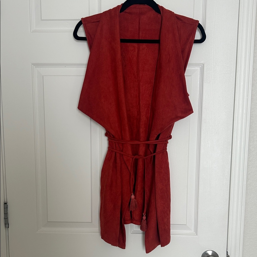 Suede Vest by Material Girl